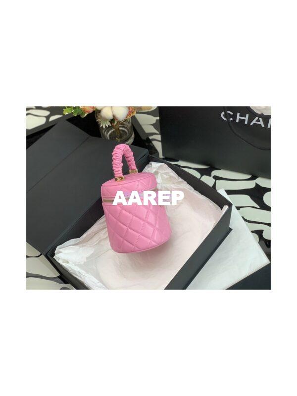 Replica Chanel 22SS Lambskin Vanity Case AP2730 Pink 4