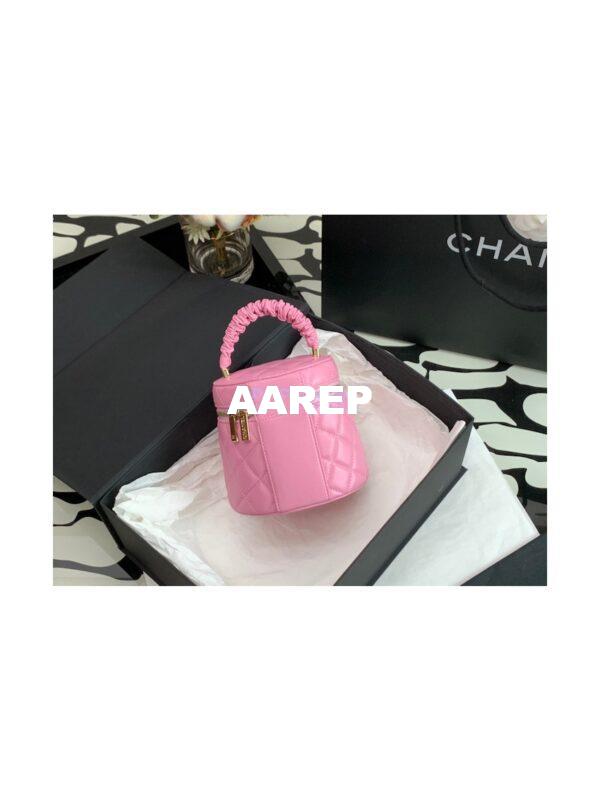Replica Chanel 22SS Lambskin Vanity Case AP2730 Pink 6