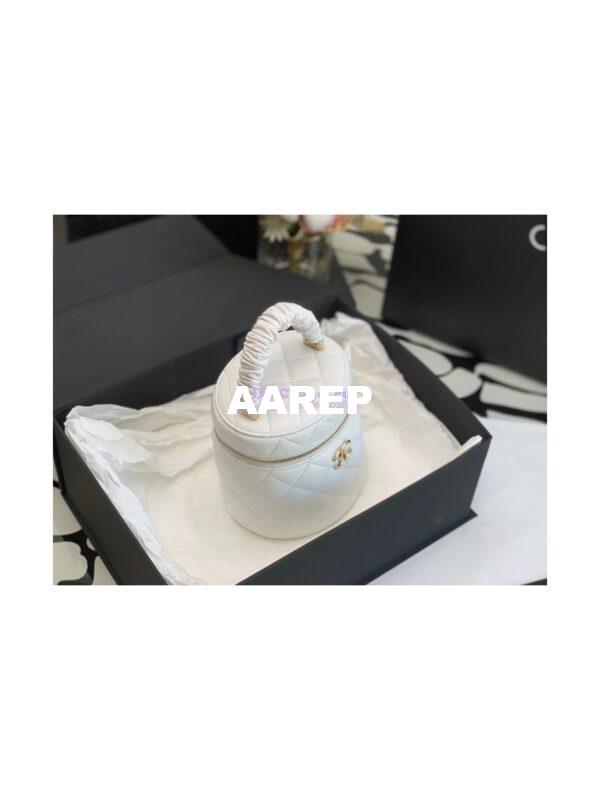 Replica Chanel 22SS Lambskin Vanity Case AP2730 White 6