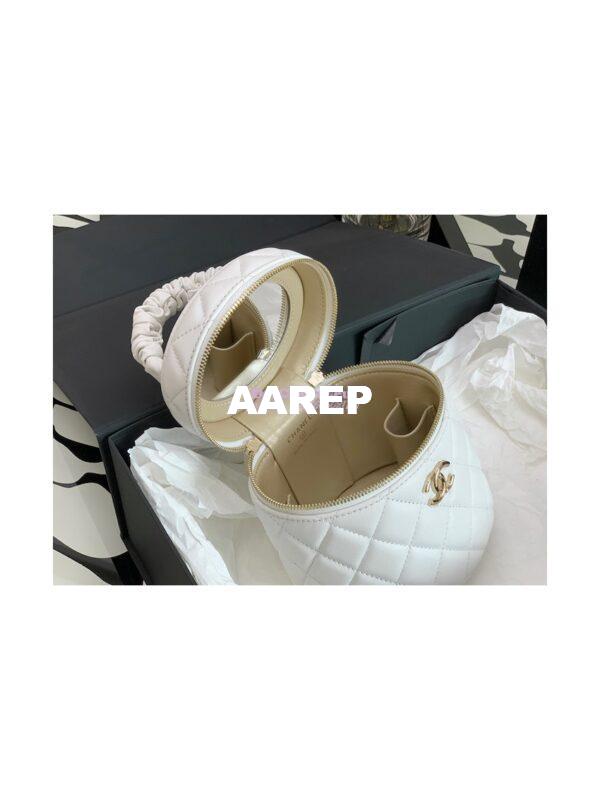 Replica Chanel 22SS Lambskin Vanity Case AP2730 White 10