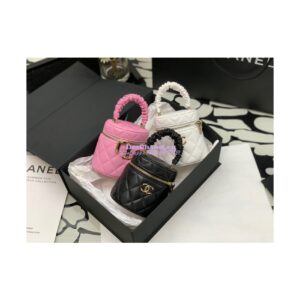 Replica Chanel 22SS Small Lambskin Vanity Case AP2729 Black
