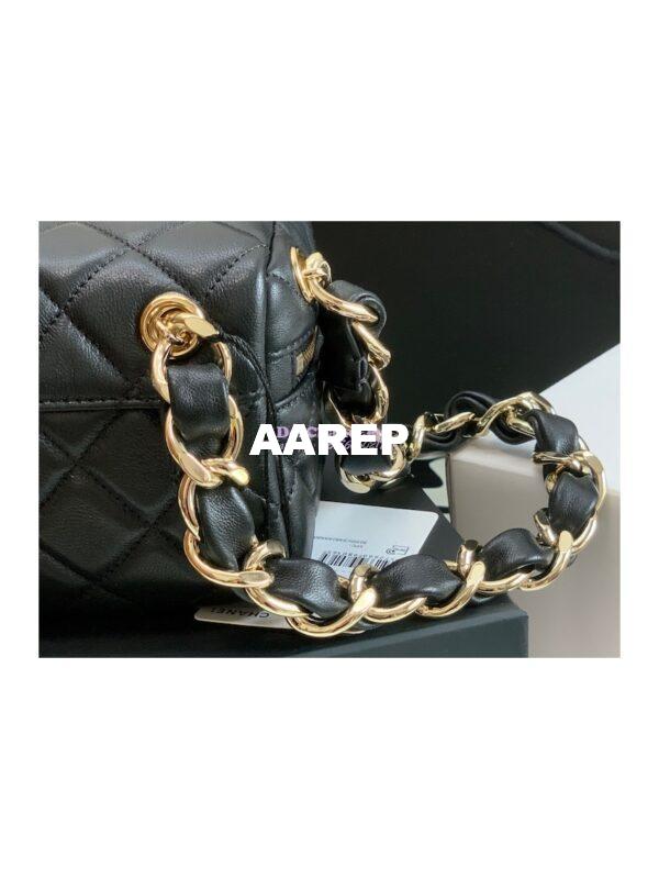 Replica Chanel Clutch With Handle AP2803 Lambskin Black 5