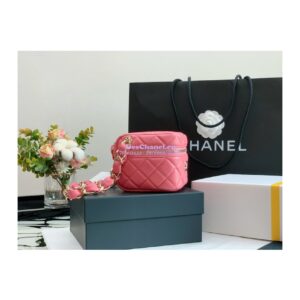 Replica Chanel Clutch With Handle AP2803 Lambskin Pink 2