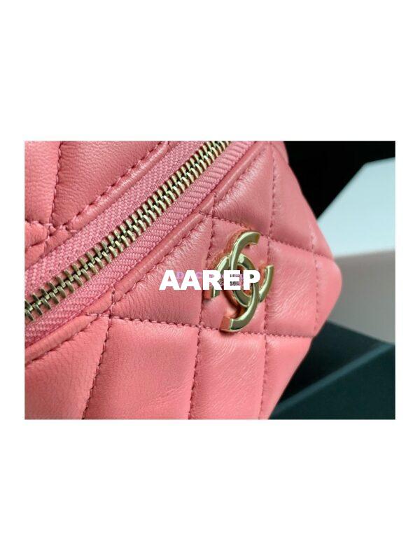 Replica Chanel Clutch With Handle AP2803 Lambskin Pink 5