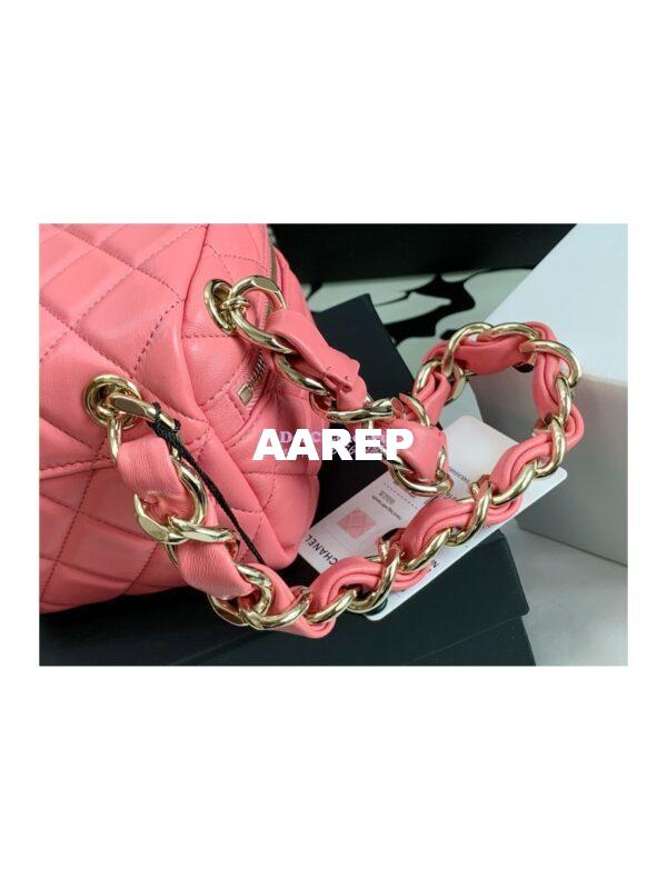 Replica Chanel Clutch With Handle AP2803 Lambskin Pink 6