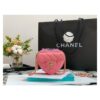 Replica Chanel 22 Handbag Shiny Calfskin AS3260 AS3261 Black with Lacquered Metal 2