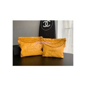 Replica Chanel 22 Handbag Shiny Calfskin AS3260 AS3261 Yellow