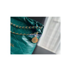 Replica Chanel 22 Handbag Shiny Calfskin AS3260 AS3261 Green 2