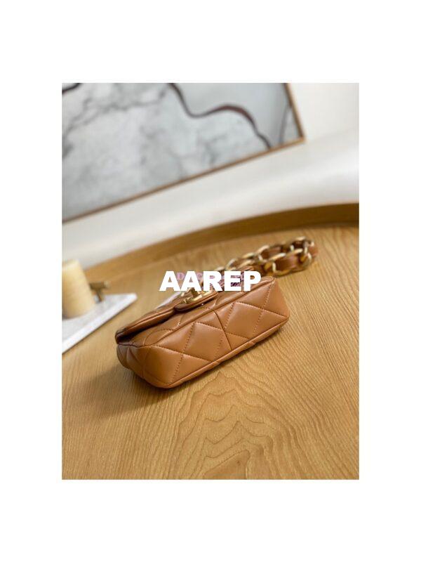 Replica Chanel Mini/ Small Flap Lambskin Bag AS3213 AS3214 Caramel 7