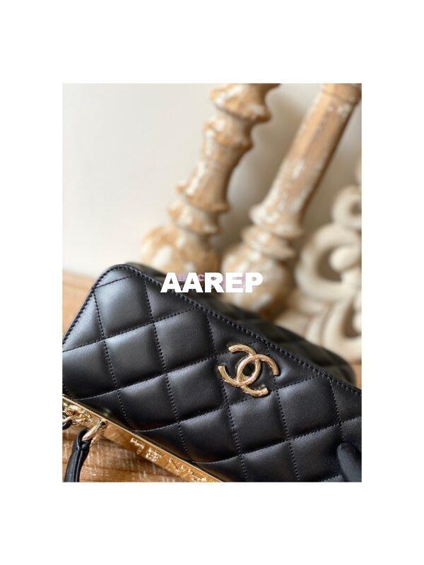 Replica Chanel 22S Trendy CC Lambskin Flap Bag With Top Handle A92236 7