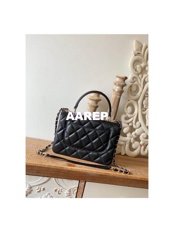 Replica Chanel 22S Trendy CC Lambskin Flap Bag With Top Handle A92236 11