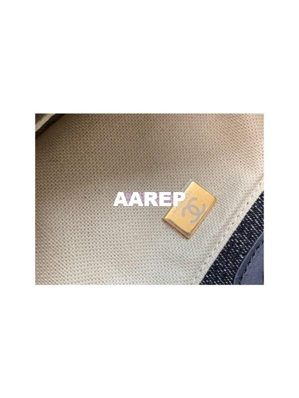 Replica Chanel Large Tote 2 in 1 Denim & Woolen Deauville Bag A66941 Denim Dark Blue 9