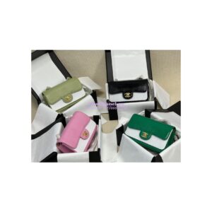 Replica Chanel Lizard Leather Small 20cm Classic Flap Bag Sakura Pink
