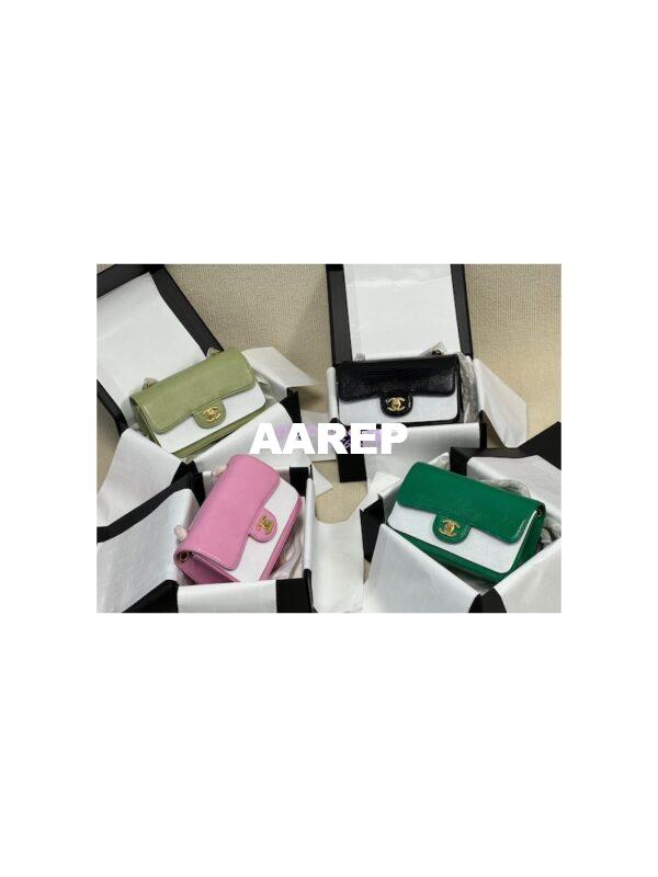 Replica Chanel Lizard Leather Small 20cm Classic Flap Bag Sakura Pink