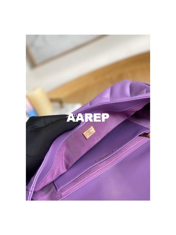 Replica Chanel Large Flap Lammbskin Bag AS3215 Purple 11