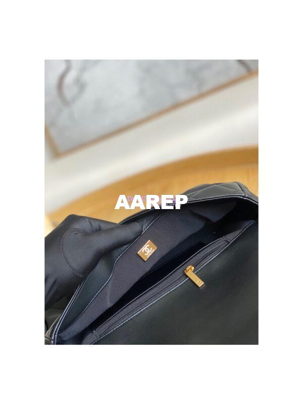 Replica Chanel Large Flap Lammbskin Bag AS3215 Black 9