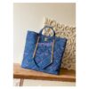 Replica Chanel Bucket Bag Printed Denim AS3027 Blue & Multicolour