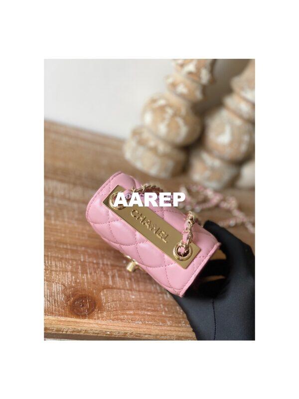Replica Chanel 22SS SLG Small Trendy CC Clutch With Chain A81633 Pink 5