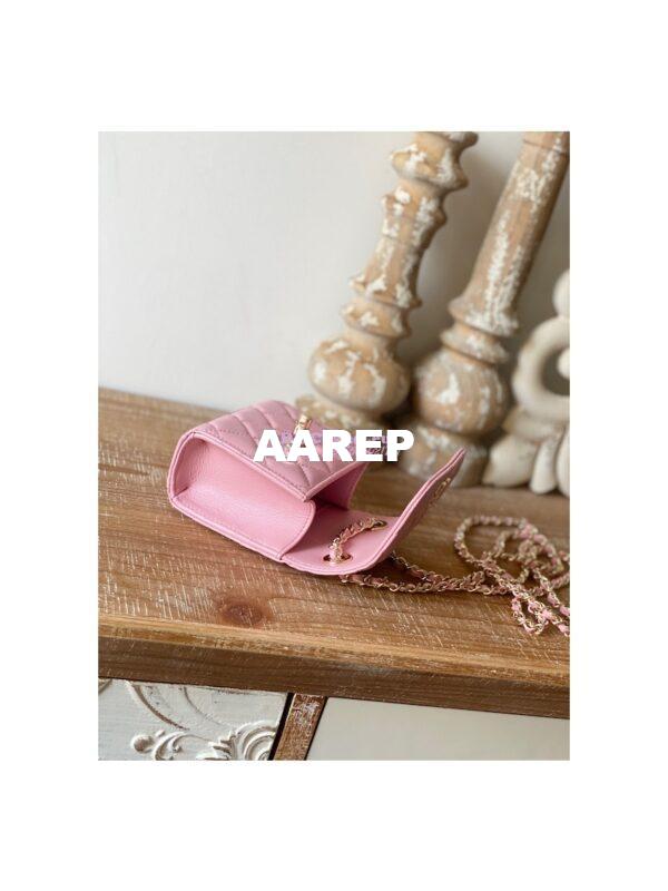 Replica Chanel 22SS SLG Small Trendy CC Clutch With Chain A81633 Pink 6