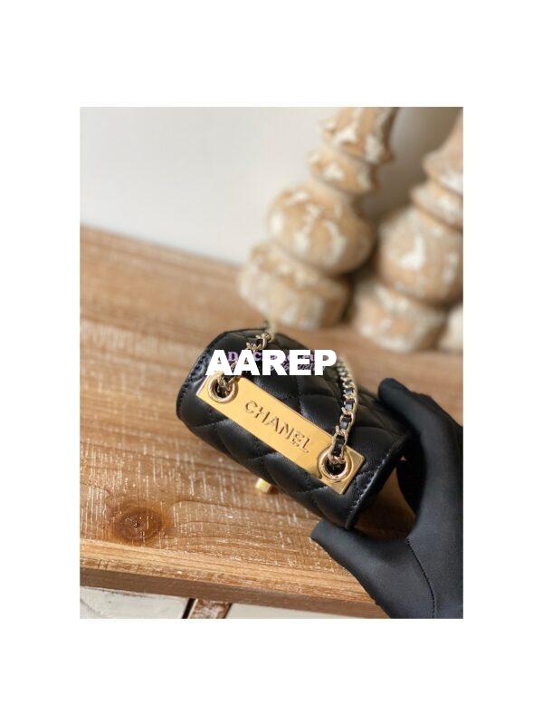 Replica Chanel 22SS SLG Small Trendy CC Clutch With Chain A81633 Black 7