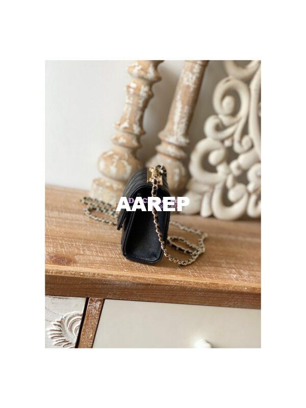 Replica Chanel 22SS SLG Small Trendy CC Clutch With Chain A81633 Black 8