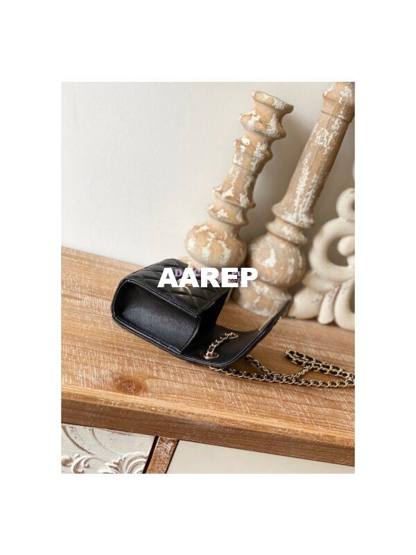 Replica Chanel 22SS SLG Small Trendy CC Clutch With Chain A81633 Black 9