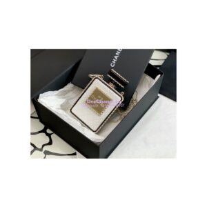 Replica Chanel Limited Edition Evening Bag Lambskin and Plexi Perfume Clutch AS3263 White