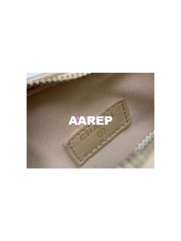 Replica Chanel Heart Clutch With Chain AP2784 Lambskin Metallic Champagne 8
