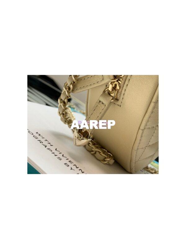 Replica Chanel Heart Bag in Lambskin AS3191 Metallic Champagne 6