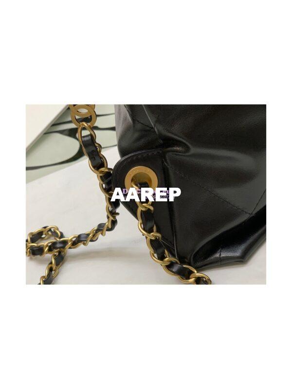 Replica Chanel 22 Backpack in Shiny Calfskin AS3313 Black 7