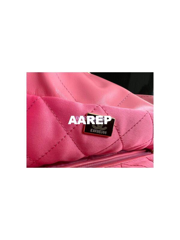 Replica Chanel 22 Handbag Shiny Calfskin AS3260 AS3261 Pink 18