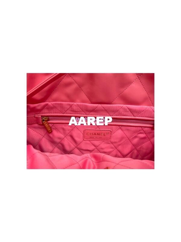 Replica Chanel 22 Handbag Shiny Calfskin AS3260 AS3261 Pink 19