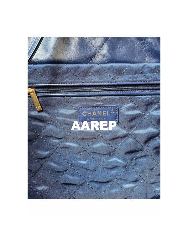 Replica Chanel 22 Handbag Shiny Calfskin AS3260 AS3261 Navy Blue 19