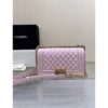 Replica Chanel 22 Handbag Shiny Calfskin AS3260 AS3261 Navy Blue