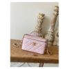 Replica Chanel Grained Calfskin Vanity with Chain AP2805 White 2