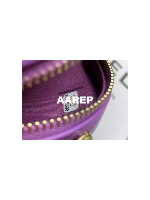Replica Chanel Heart Clutch With Chain AP2784 Lambskin Purple 11