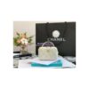 Replica Chanel 22P Grained Calfskin Small Vanity with Chain Camera Bag AP2634 Light Blue