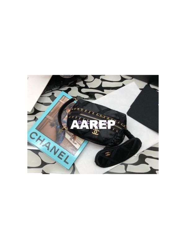 Replica Chanel Pouch With Sleep Mask Nylon Grosgrain AP2678 2