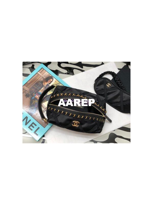 Replica Chanel Pouch With Sleep Mask Nylon Grosgrain AP2678 5