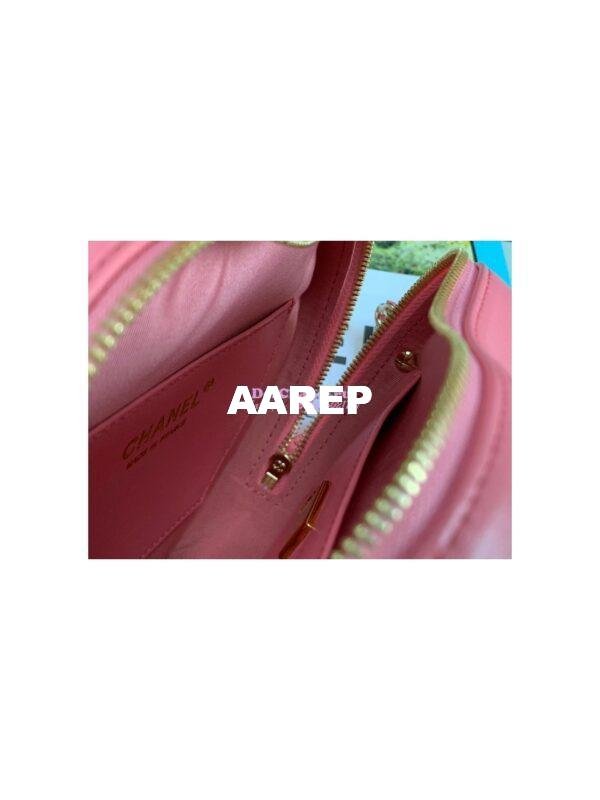 Replica Chanel Heart Bag in Lambskin AS3191 Coral Pink 10