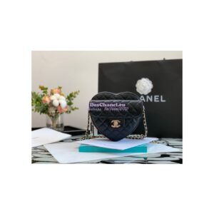 Replica Chanel Heart Bag in Lambskin AS3191 Black