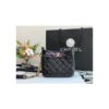 Replica Chanel 22P Hobo Bag in Lambskin with Charm Strap AS3259 White