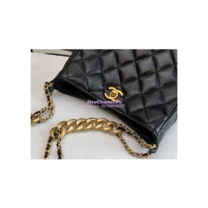 Replica Chanel Hobo Bag in Lambskin AS3112 Black 2