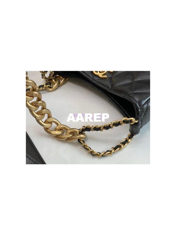 Replica Chanel Hobo Bag in Lambskin AS3112 Black 7