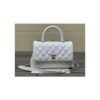 Replica Chanel 22P Hobo Bag in Lambskin with Charm Strap AS3259 Black