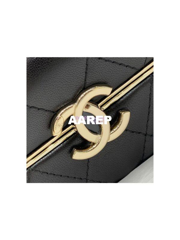 Replica Chanel Small Box With Chain in Lambskin AP2656 Black 7