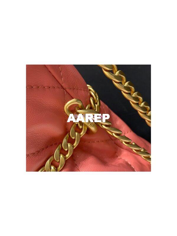 Replica Chanel Lambskin Small Bucket Bag Enamel CC AS3116 Pink 9
