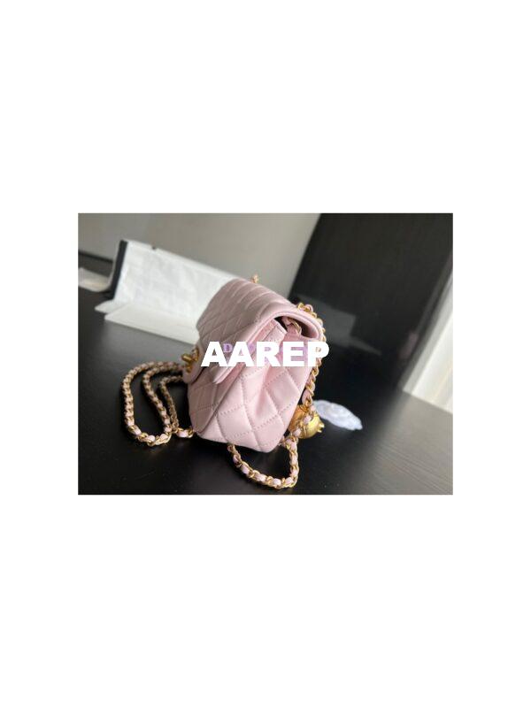 Replica Chanel 22P Lambskin Flap Bag AS1786 Light Pink 5
