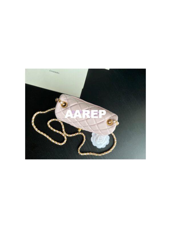 Replica Chanel 22P Lambskin Flap Bag AS1786 Light Pink 6