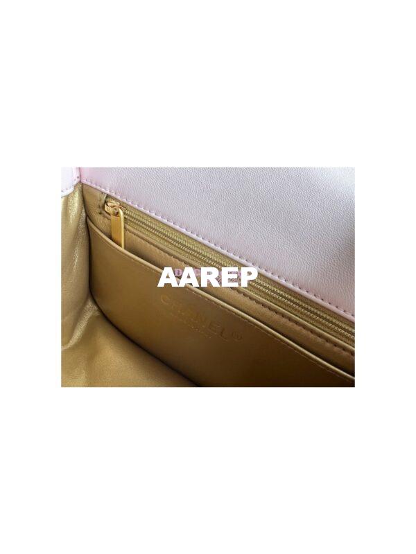 Replica Chanel 22P Lambskin Flap Bag AS1786 Light Pink 10